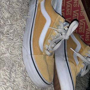 YELLOW VANS SIZE 5 WOMANS , 3.5 MENS